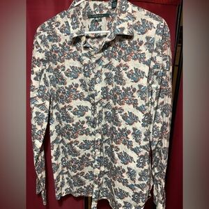 Unique Perry Ellis Floral Abstract dress shirt XXL